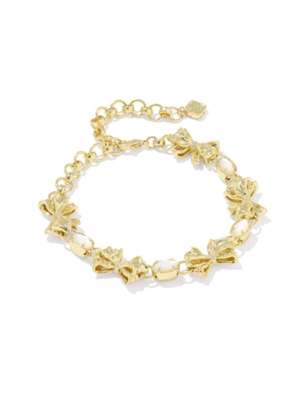 Kendra Scott x LoveShackFancy Bow Gold Delicate Chain - Picture 2 of 6